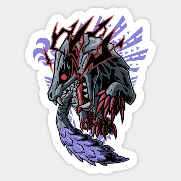 Ebony Odogaron | Monster Hunter Sticker by YhaniDoriasArts